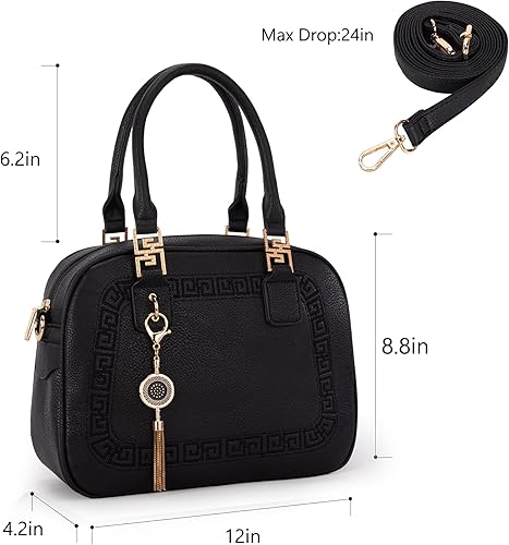 Miniatura 6 de Montana West - Bolso pequeño con asa superior para mujer, tipo bandolera, bolso de mano, morral