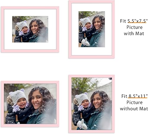 Miniatura 345 de Picrit - Juego de 12 portarretratos de 5 x 7 pulgadas para colgar en la pared o exhibir sobre una mesa, para fotos de 4 x 6 con paspartú o 5 x 7