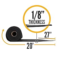 Vista 2 de US Cargo Control Camino de piso de neopreno de 27" x 20' - Negro