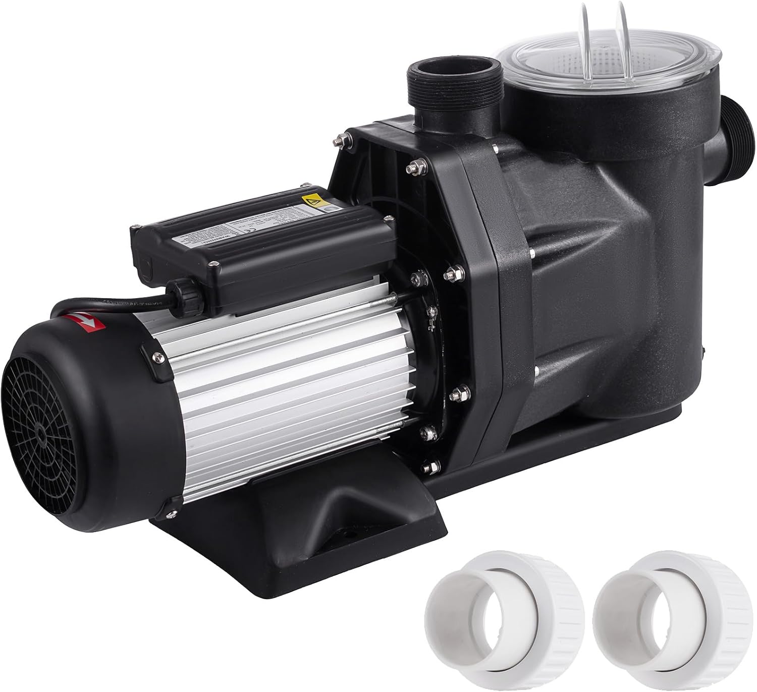2.5HP Swimming Pool Pump,110-120V 1850w Motor In/Above Ground Pool Pump,High Flow Rate Powerful Self-Priming Pool Pump with Strainer Basket