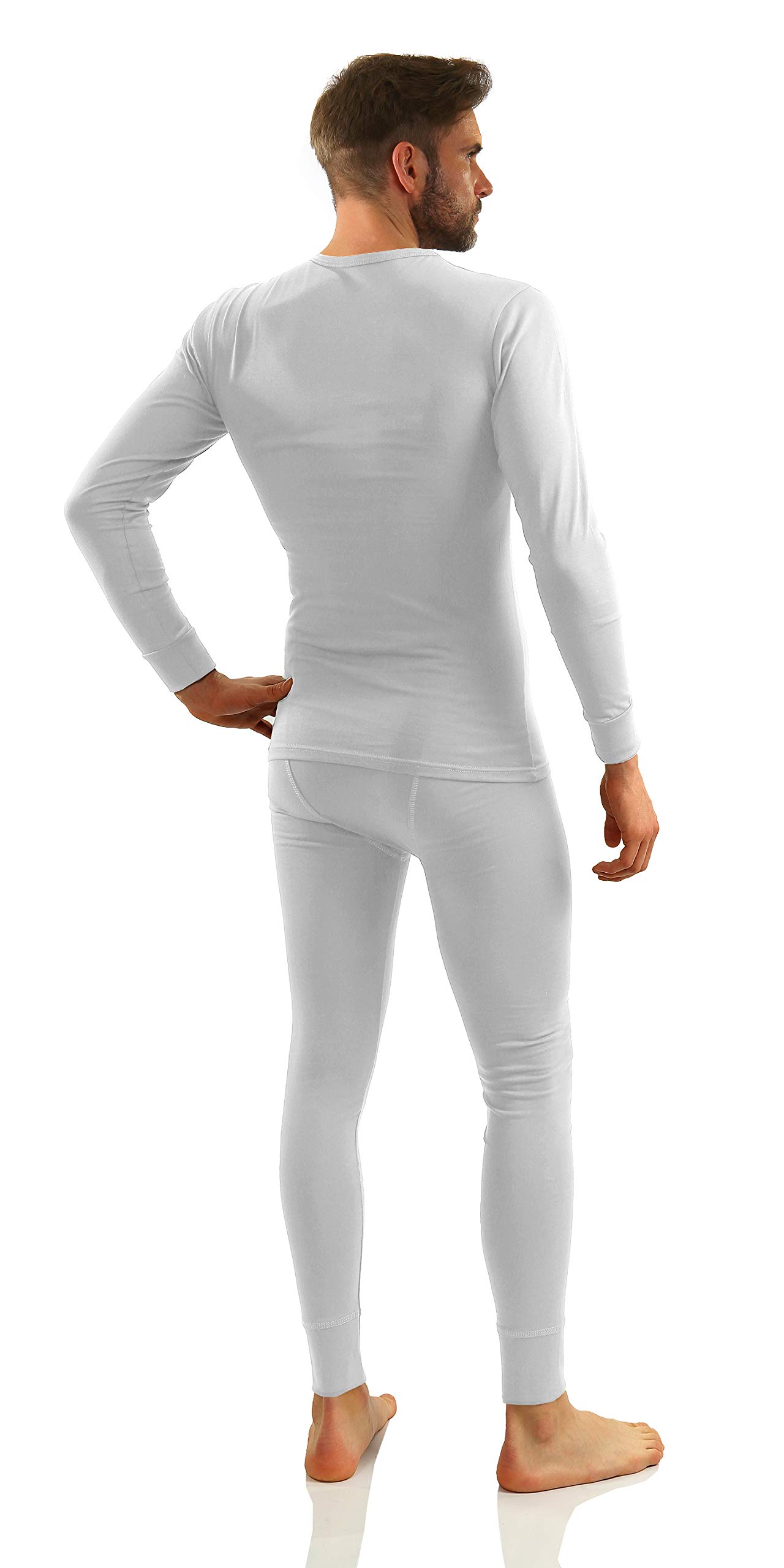 sesto senso Biancheria Intima Uomo Cotone Set Termica Funzionale Maglia Maniche Lunghe Pantaloni Lunghi