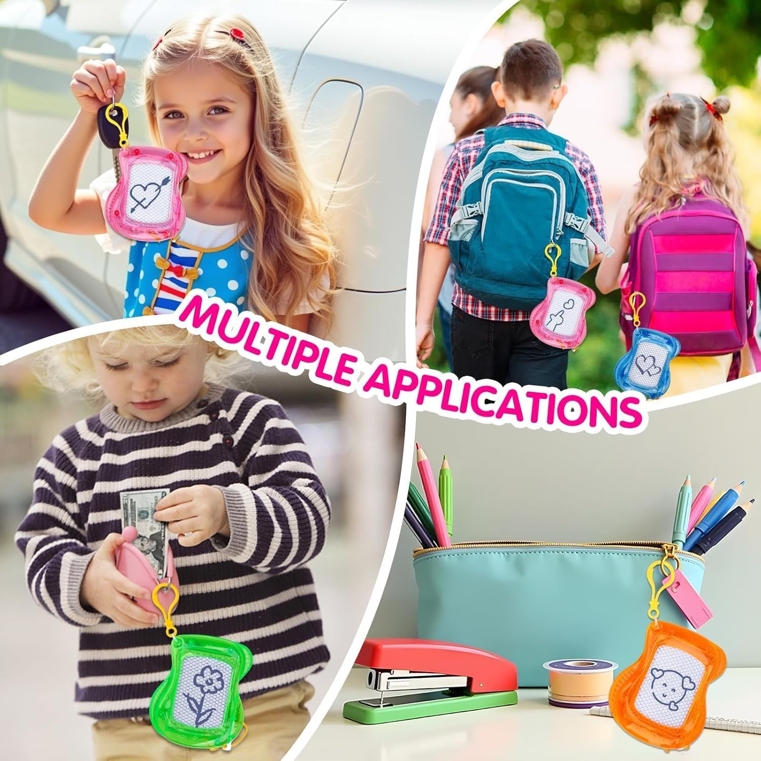 24PCS Mini Magnetic Drawing Board Party Favors Bulk for Kids 4-8 8-12 Goodie Treat Bag Easter Basket Stuffers Classroom Treasure Chest Carnival Prizes Box Toys Pinata Fillers Birthday Return Gifts