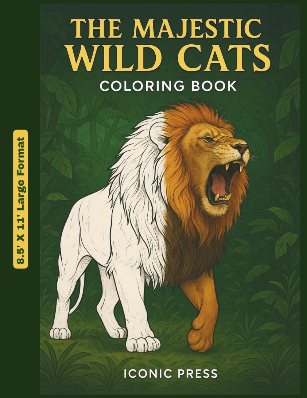Wild Cats of the Jungle - Coloring Book for Kids and Adults: Discover the magic of the wild through 30 breath-taking scenes featuring the world’s most extraordinary wild cats