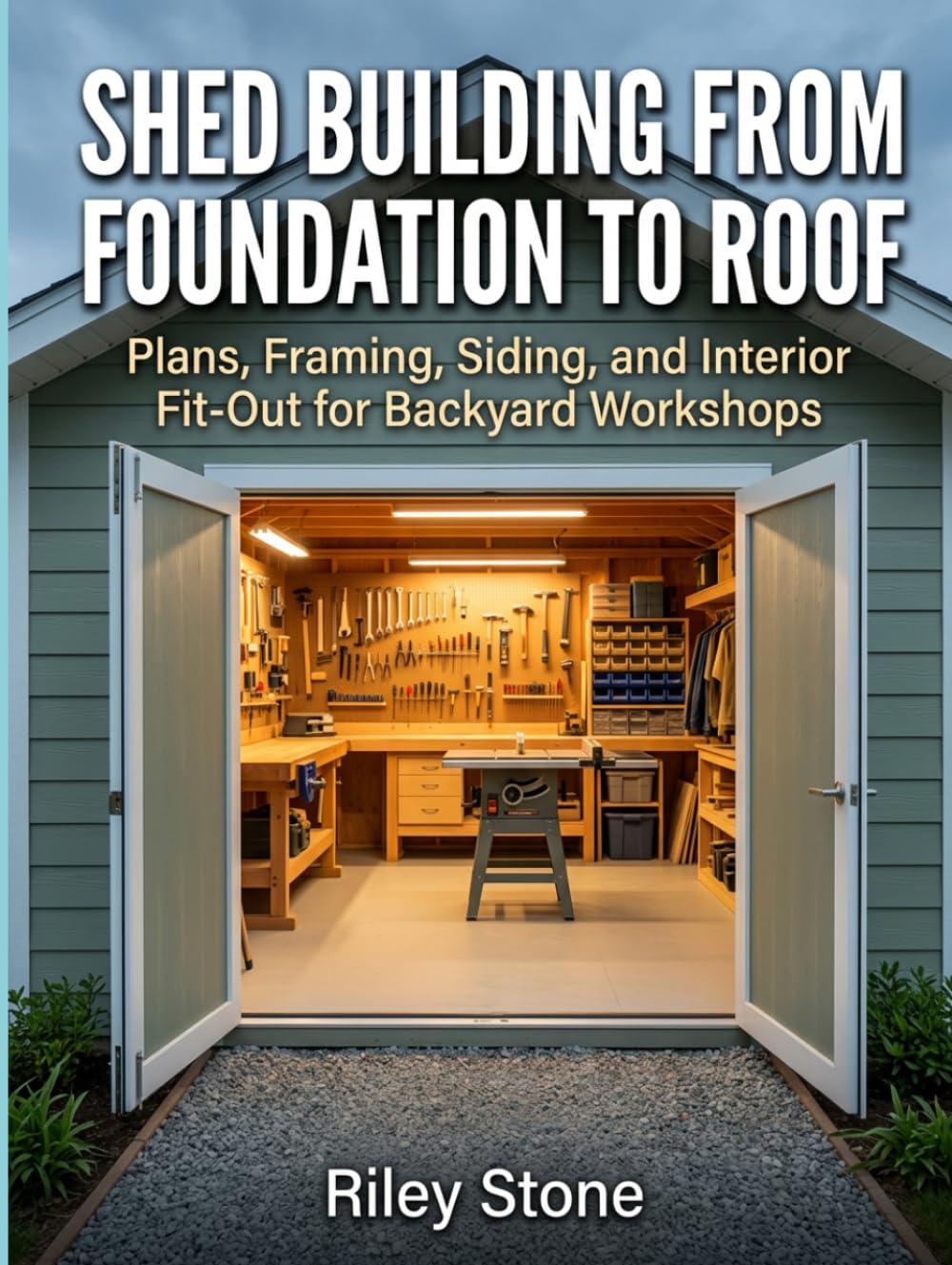 SHED BUILDING FROM FOUNDATION TO ROOF: Plans, Framing, Siding, and Interior Fit-Out for Backyard Workshops