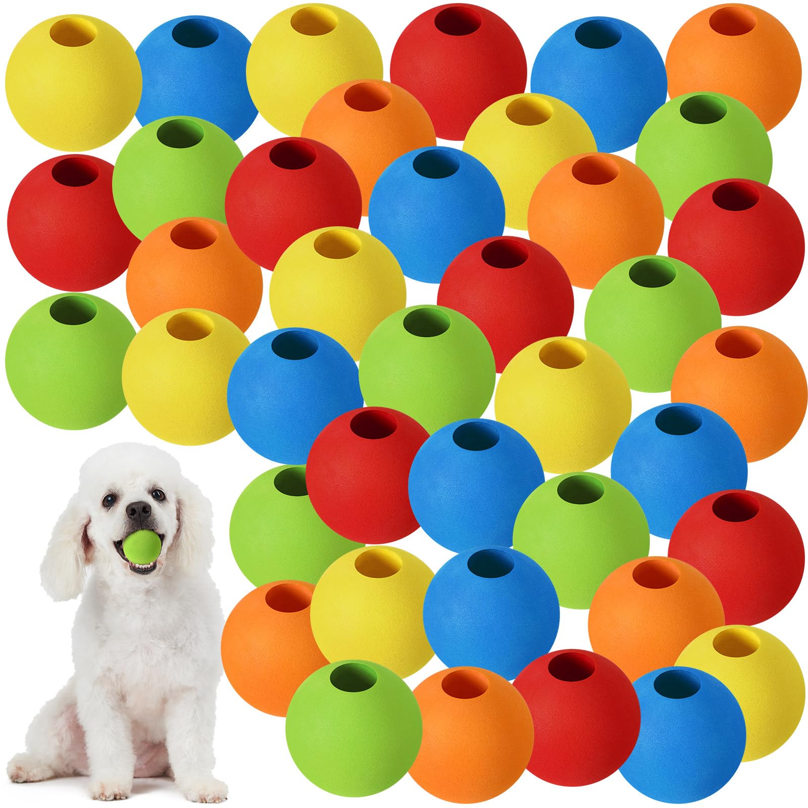 Photo 1 of ***SEE NOTES*** Sadnyy 40 Pcs Dog Balls 2.4 Inch Dog Toys Colorful Fetch Ball Durable Dog Toy Balls for Small Medium Large Dogs Aggressive Chewers Indoor and Outdoor, 5 Colors