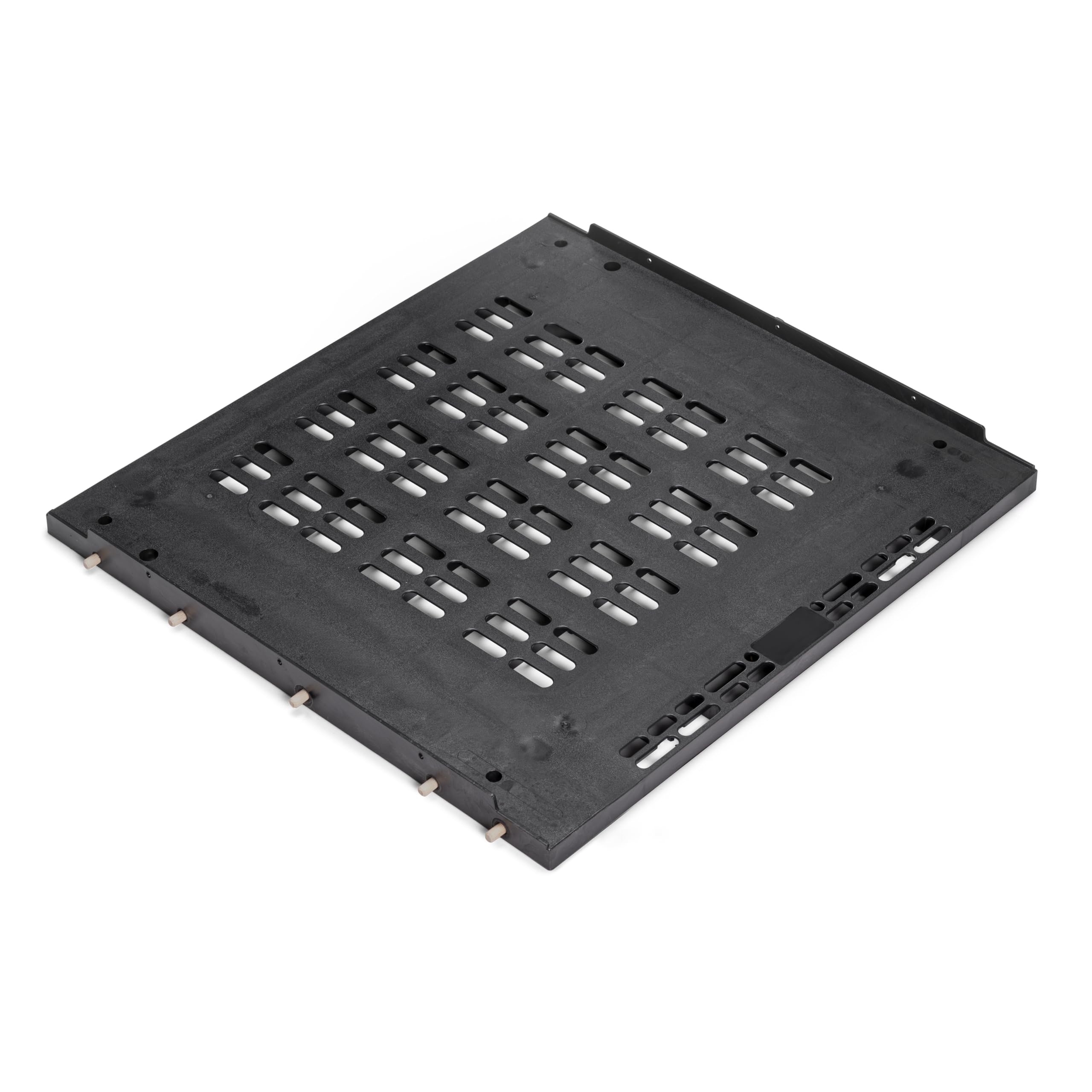 Emuca - Base per Frigorifero Integrato En Modulo di Cucina di 60cm ed Espessore di pannelli 18mm, Tecnoplastica, Nero
