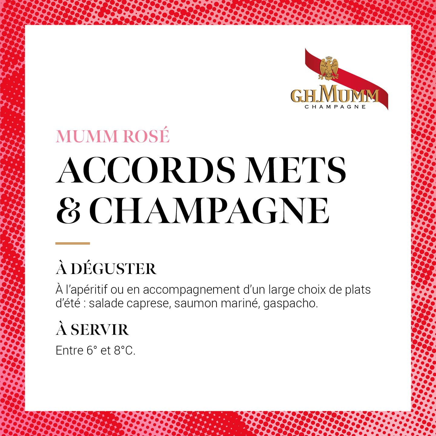 Champagne G.H. MUMM Cordon Rouge Brut Rosé - 12.5%, 75 cl