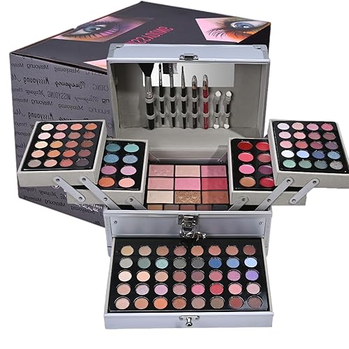 SupeL Kit completo de maquillaje de 118 colores todo en uno para mujeres, juego de regalo de maquillaje profesional, kit de maquillaje completo,
