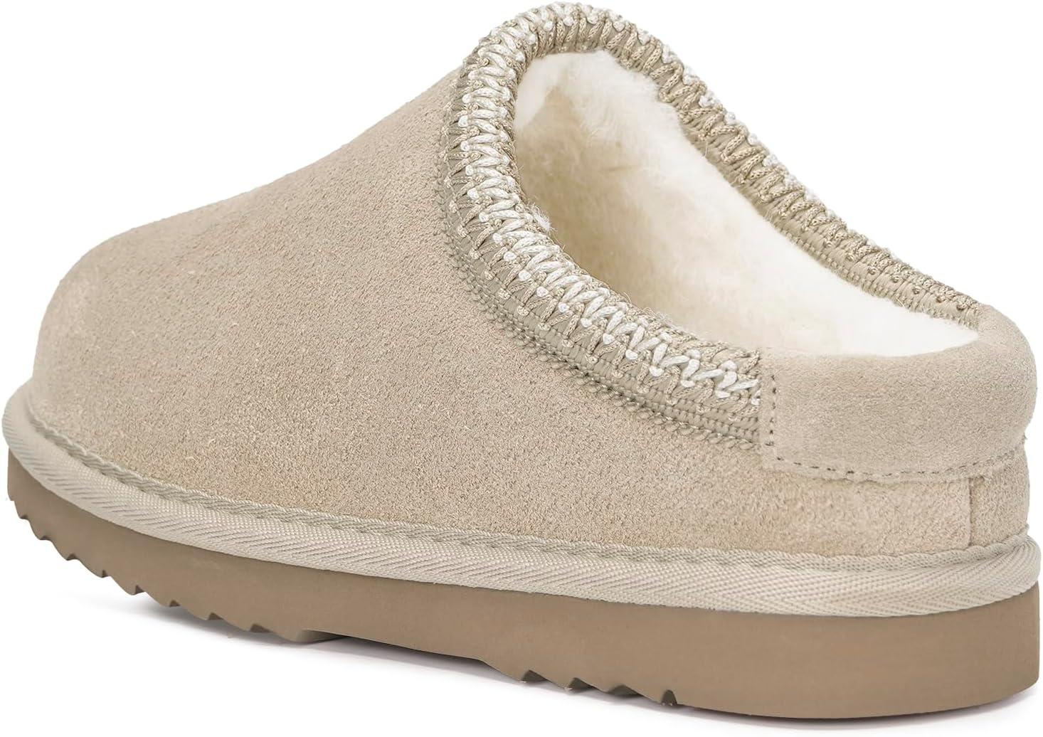 Kids Slippers Boys Girls Clogs Slipper Faux Fur Soft Slip On Suede Warm Winter House Shoes Cozy Anti-Slip Indoor Outdoor Mules - Image 4