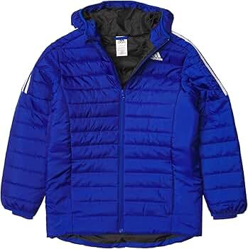Amazon.com: adidas Boys' Hooded Puffer Jacket, Brite Blue
