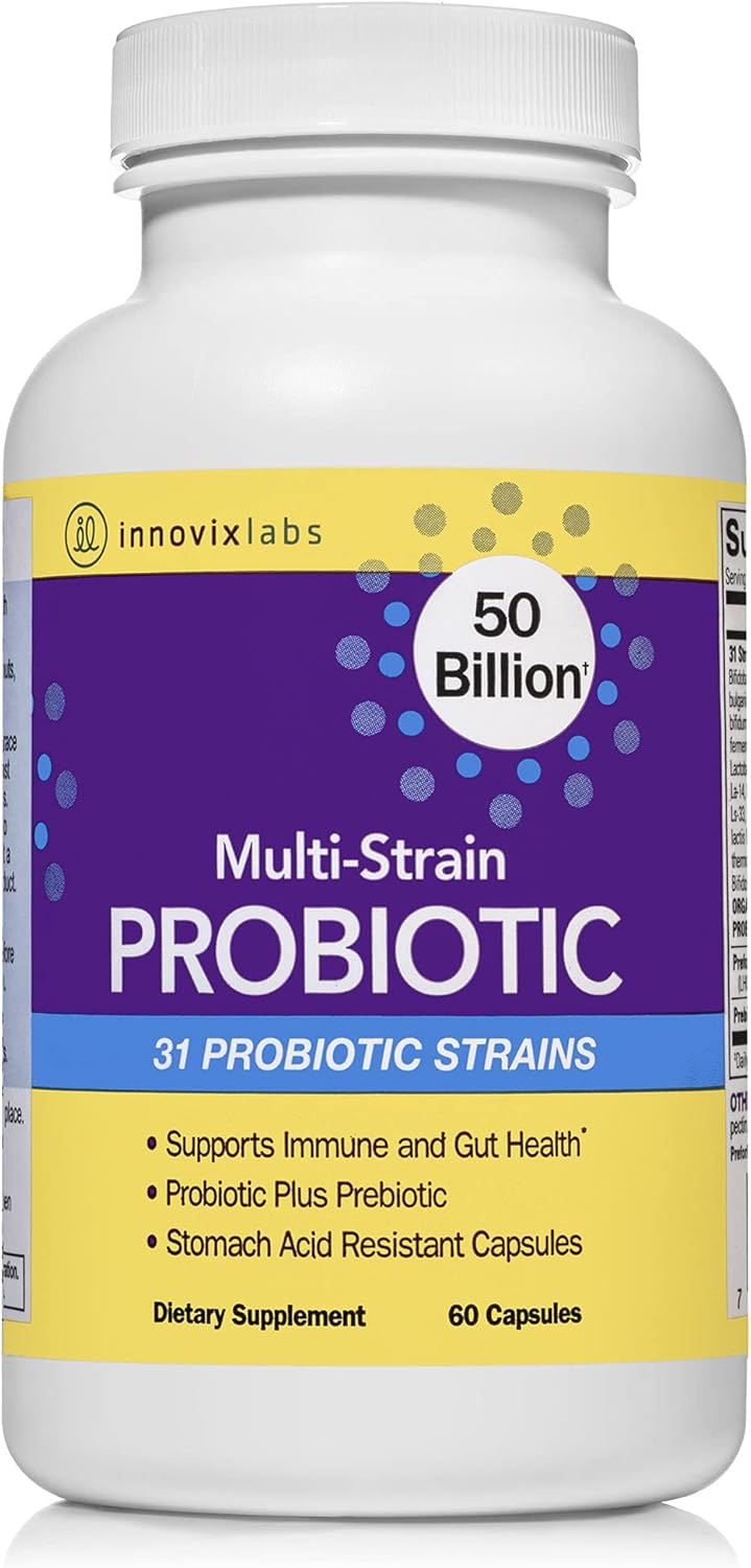 Buy InnovixLabs MultiStrain Probiotic Supplement for Gut Health, 50