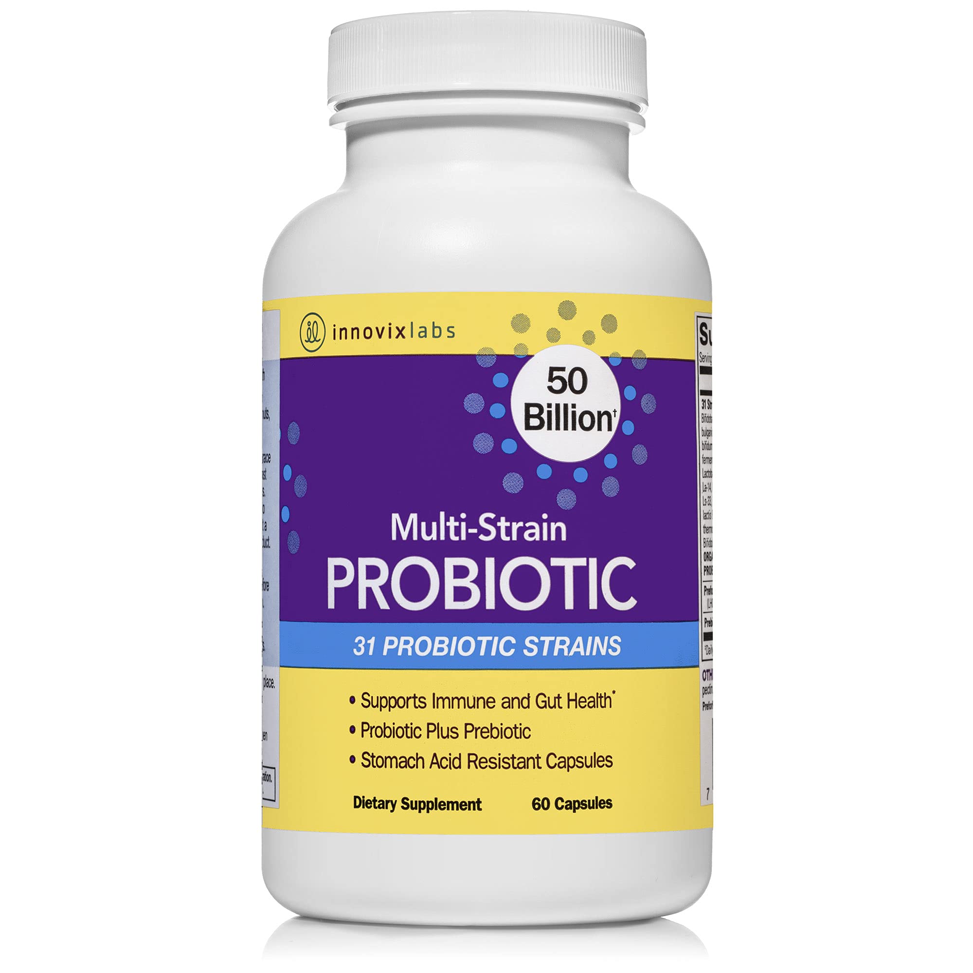 Buy InnovixLabs MultiStrain Probiotic Supplement, 50 Billion CFU, 60