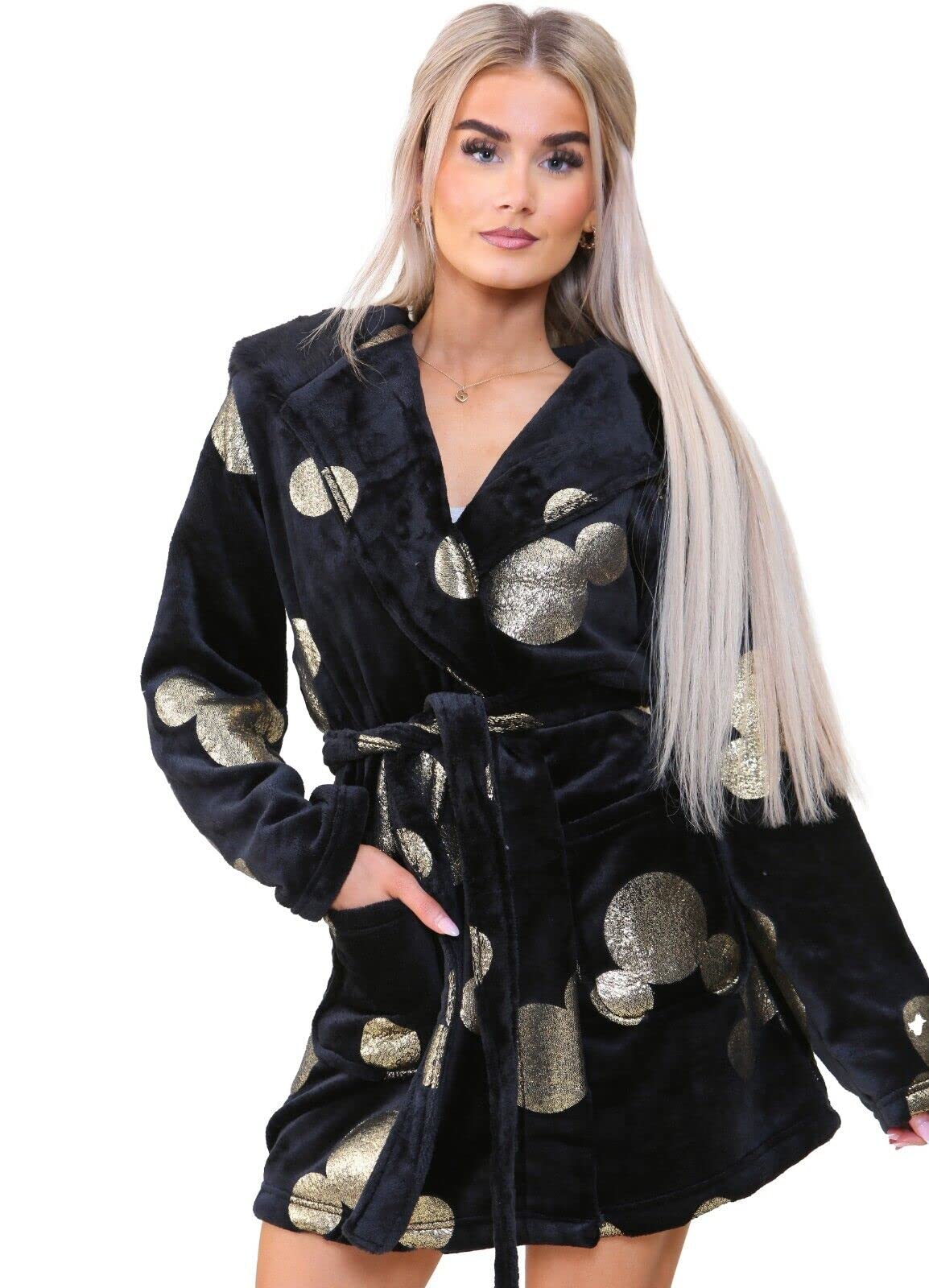chinese dress ladies Disney Minnie Mouse Women's Dressing Gown, White : Amazon.de: Fashion main image 0