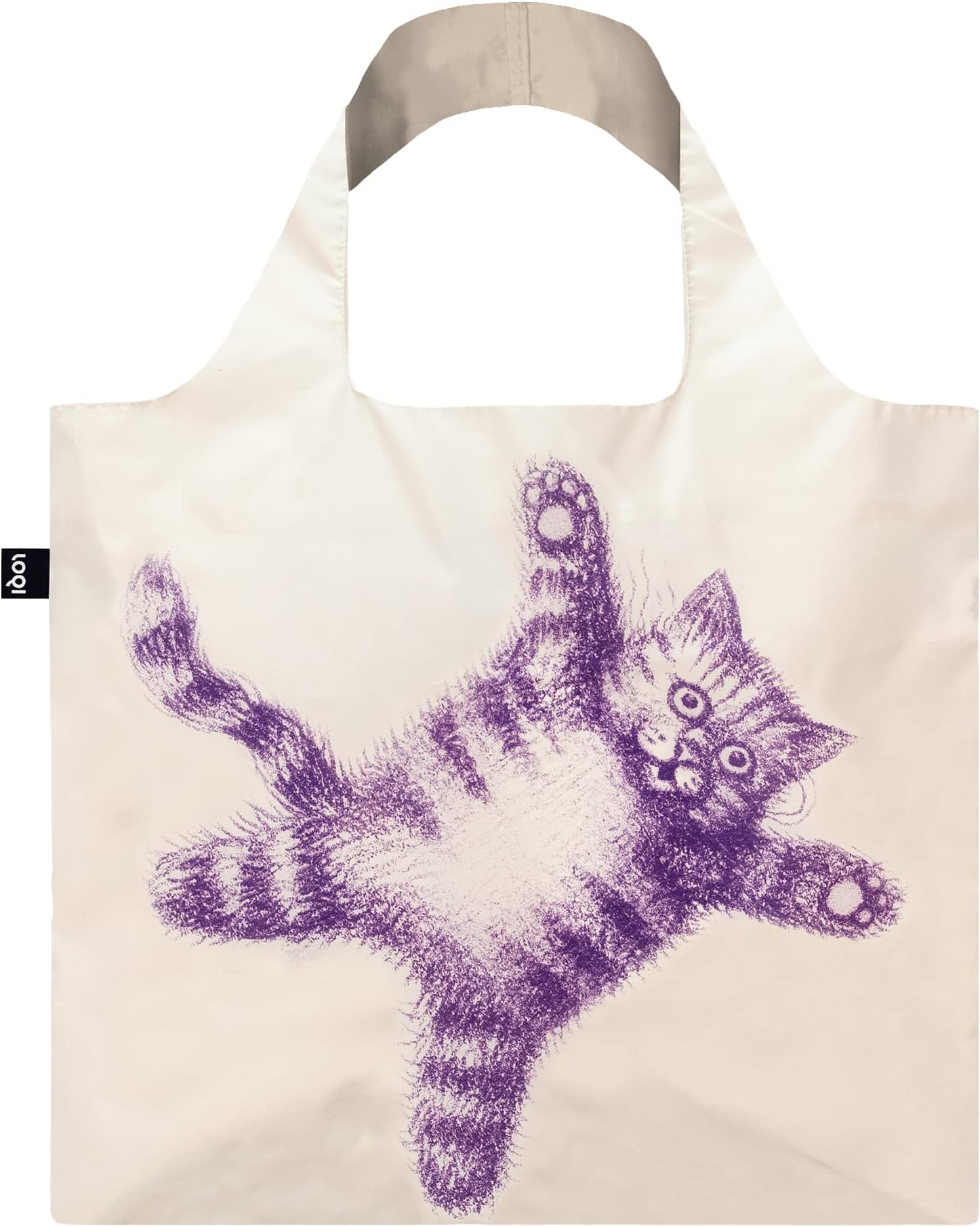 Flying Purr-ple Cat Recycled Bag