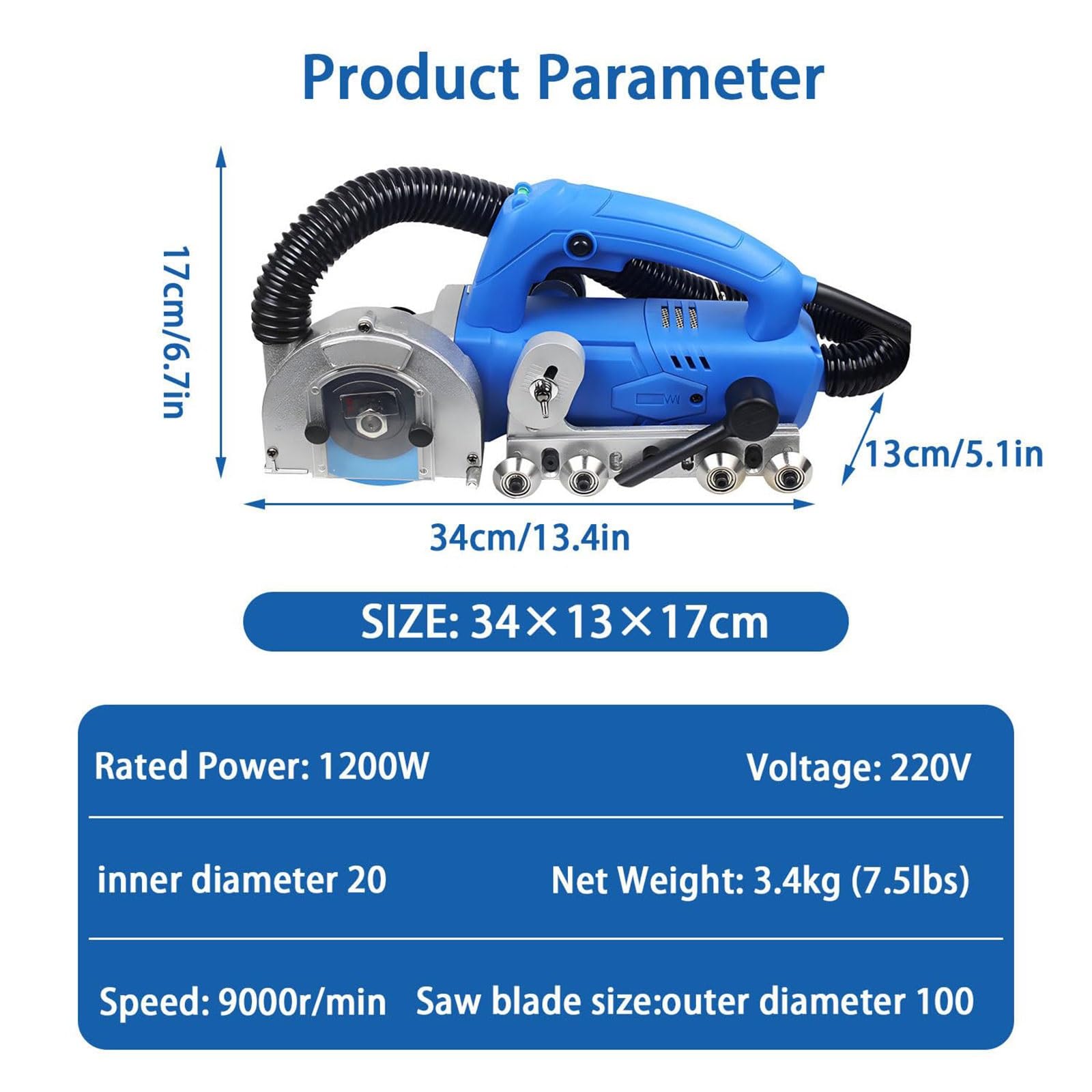 Herramienta Eléctrica Para Quitar Lechada De 1200 W, Limpiador Juntas Azulejos Para Rejuntar Y Limpiar Cemento Viejo Entre Baldosas Cerámicas(Machine+1.7mm seam cleaning sheet)