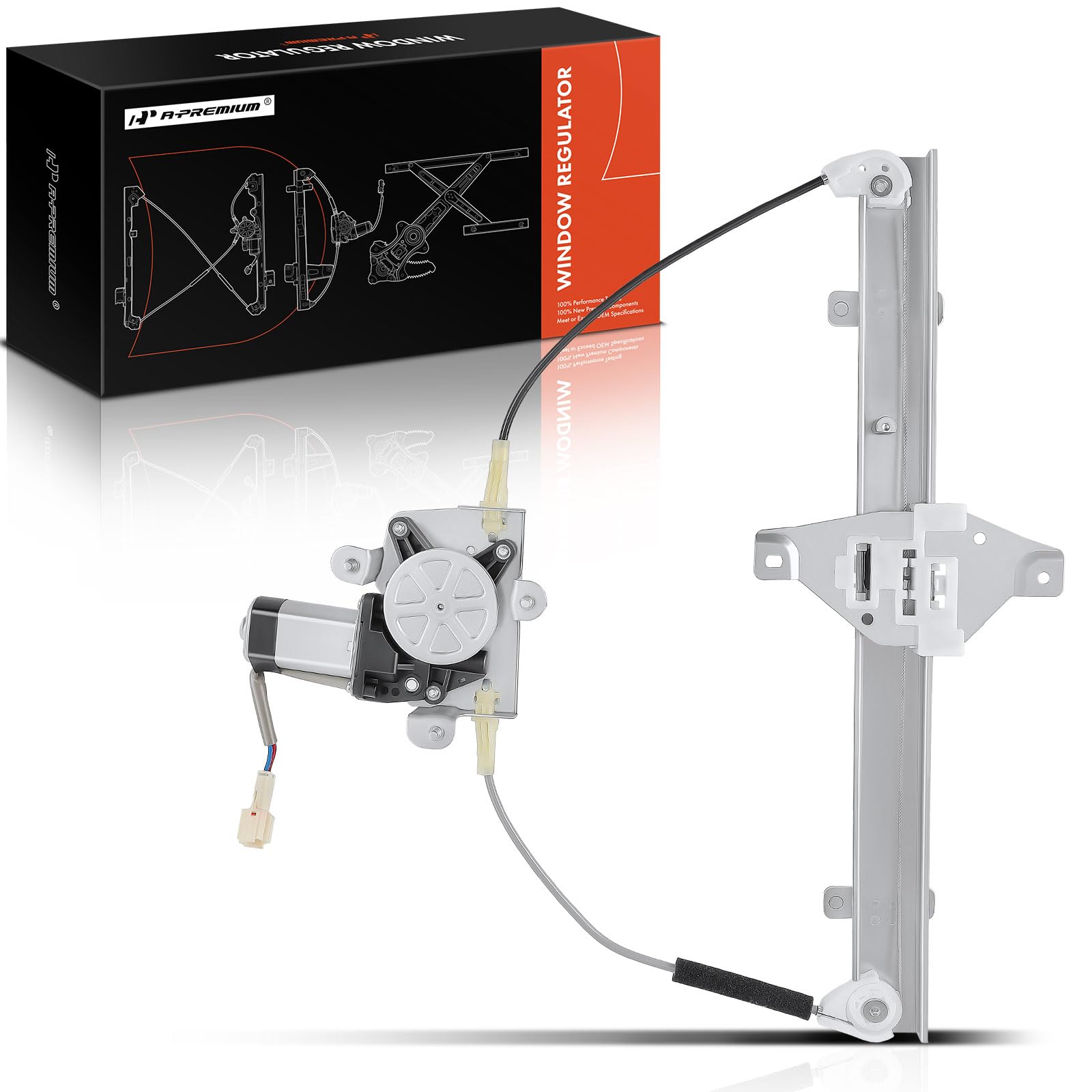 A-Premium Electric Power Window Regulator with Motor Compatible with Pontiac G3 Chevrolet Aveo 2007-2011 Rear Right