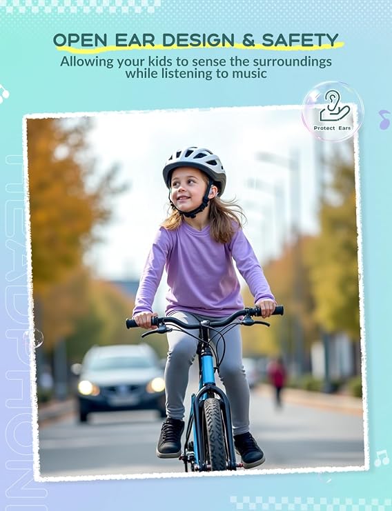 iClever OWS01 Kids Bluetooth Headphones, Air Conduction Open Ear Headphones