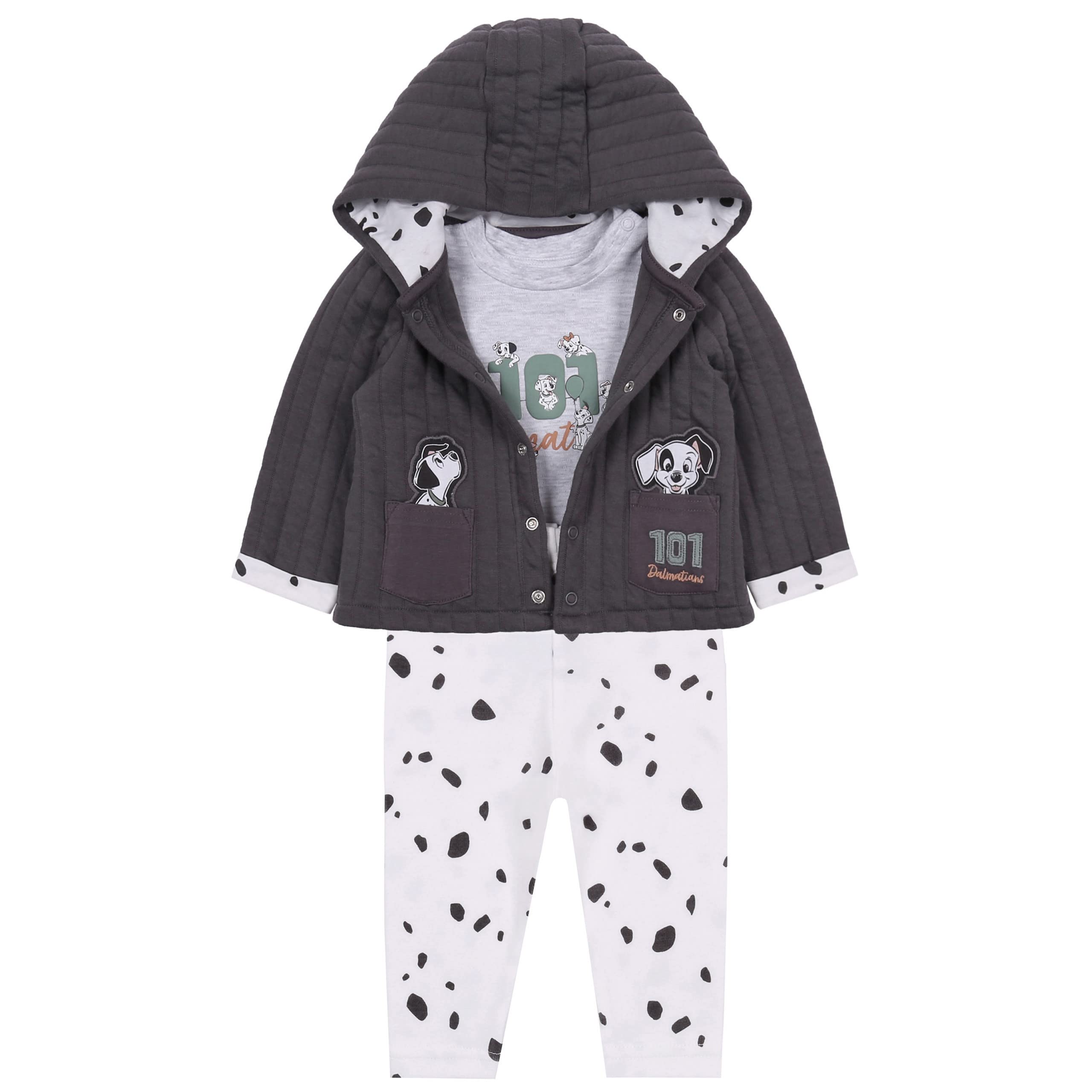 Completo per Neonati, Colore Grigio 101 Dalmati Disney
