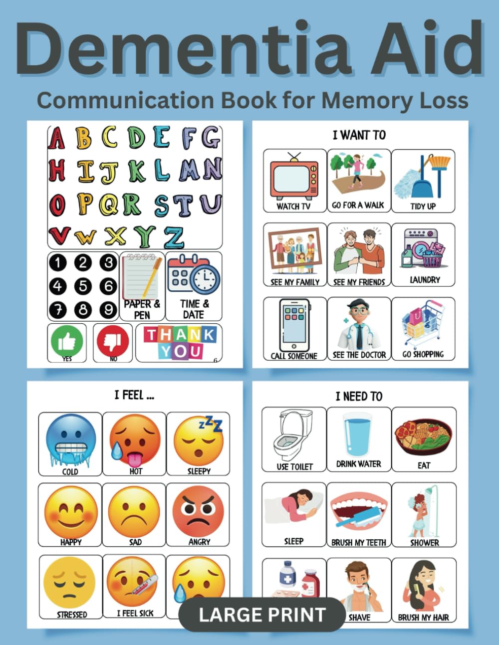 Dementia Aid: Communication Book for Memory Loss and Nonverbal Adults: Studio, METHSE: 9798864142745: Amazon.com: Books dementia-aid-communication-book-for-memory-loss-and-nonverbal-adults-studio-methse-9798864142745-amazon-com-books
