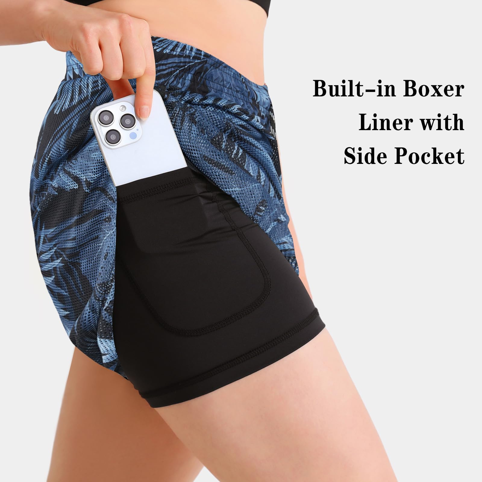 APTRO Pantalones Cortos Mujer,Bikini Deportivo Mujer Shorts de Protección UV para Playa,Tiempo Libre Yoga Verano Gimnasio