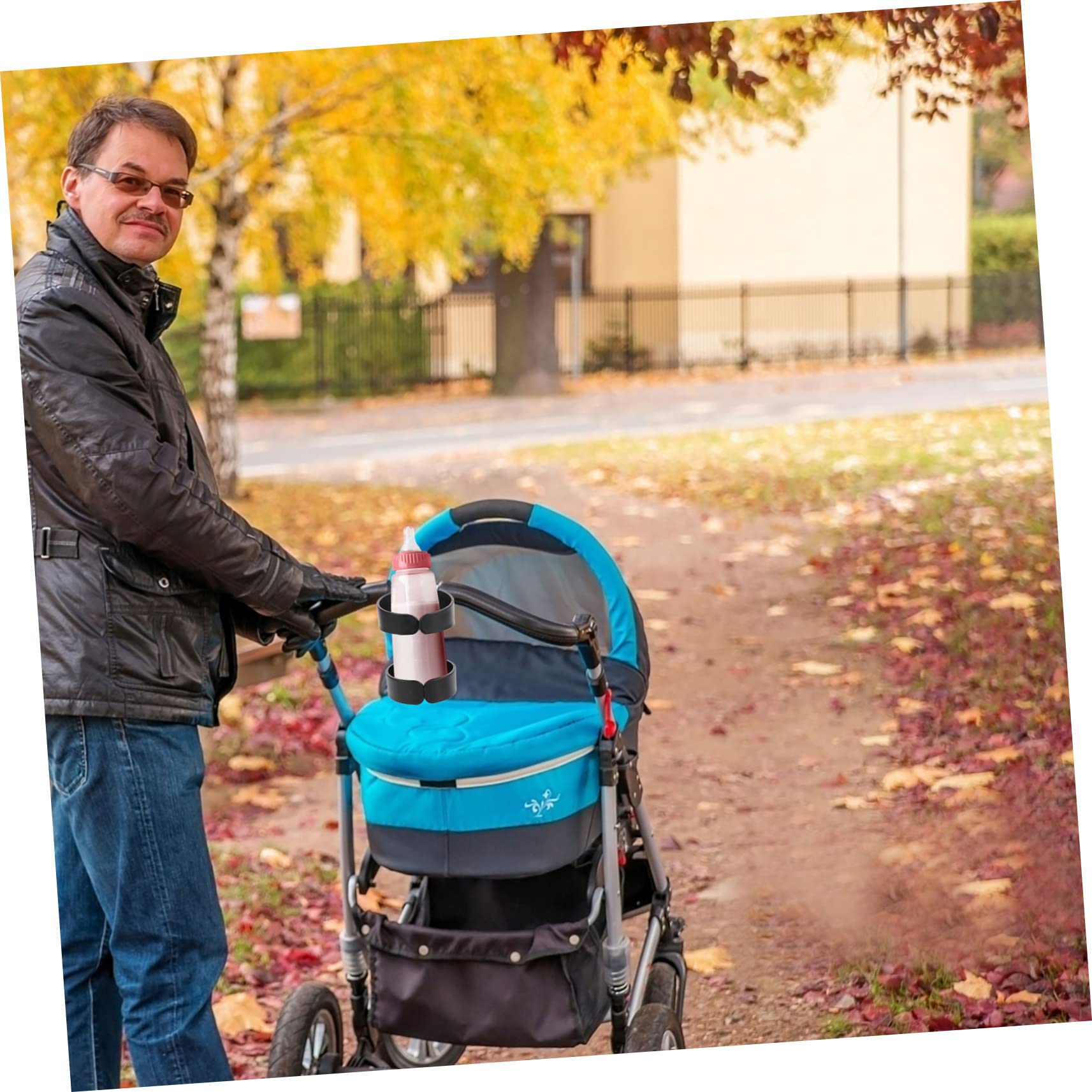 FOMIYES Cup Holder for Bike Handlebars Universal Stroller Accessory Walker Cups Wheelchair Bicycle