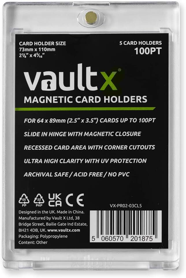 Vault X Portacartas Magnético 100pt One Touch (5 uds)