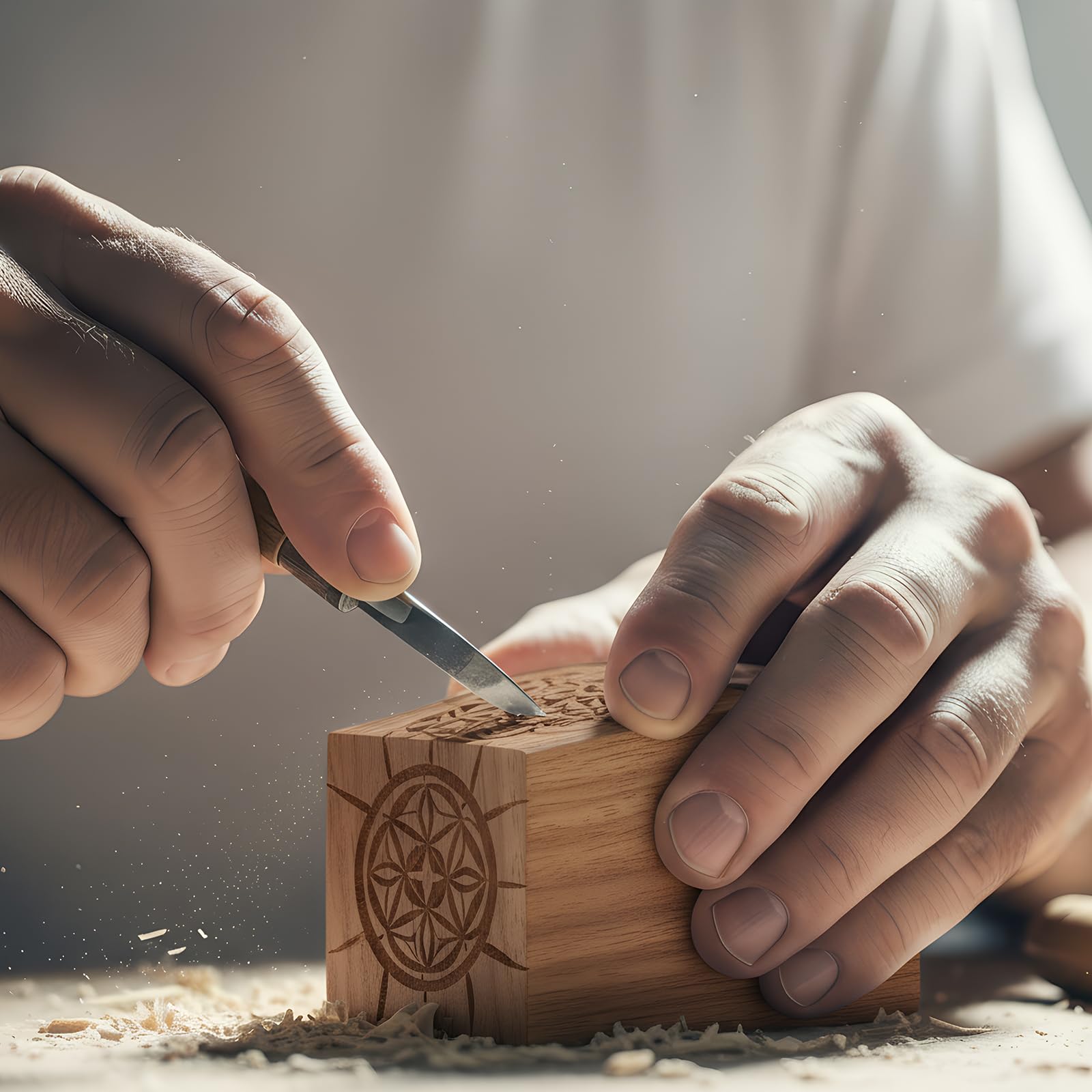 20 bloques de madera de nogal para tallar espacios en blanco de