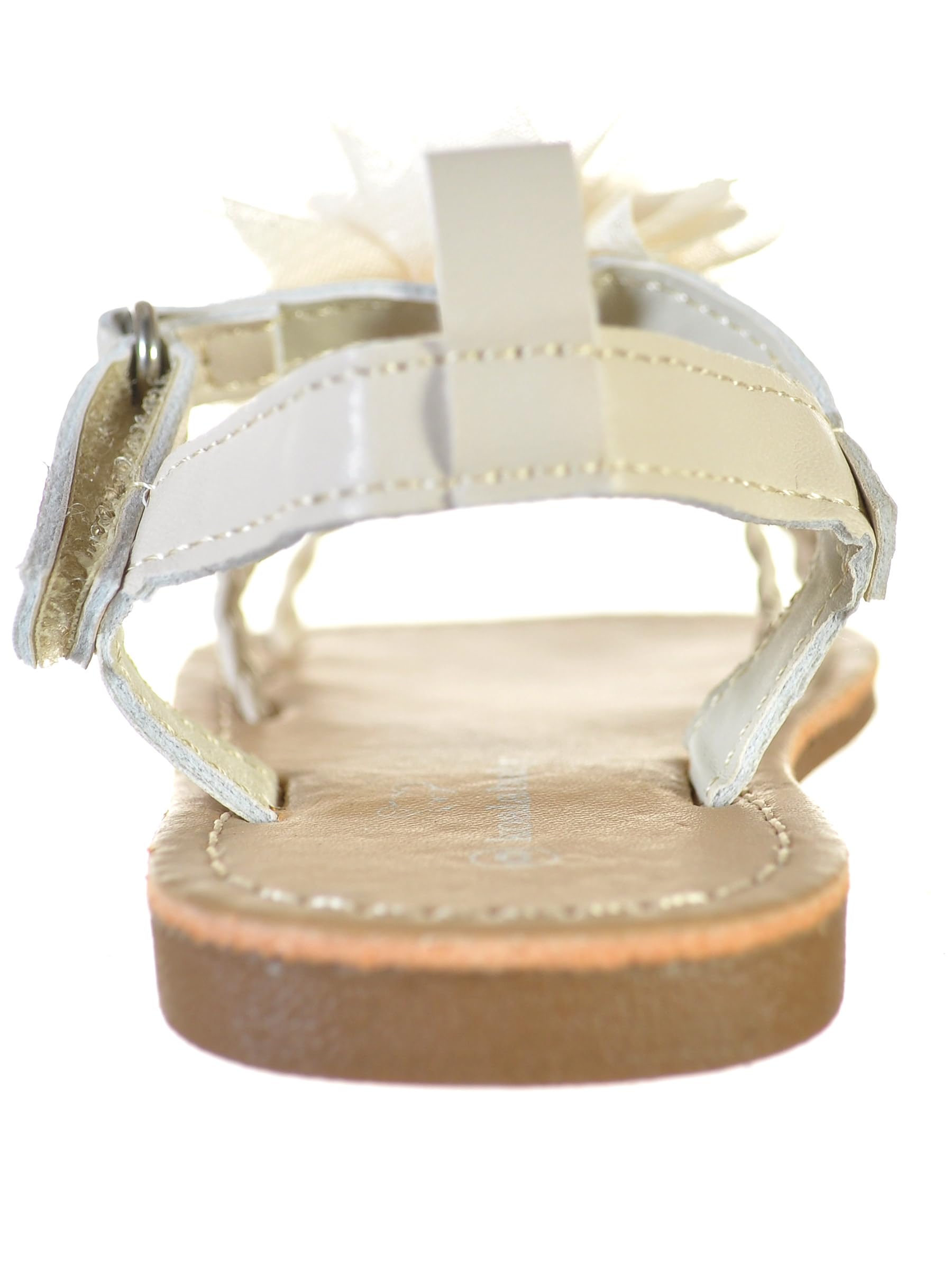 Koala Baby Baby Girls' Braided Chiffon Sandals - taupe, 12-18 months