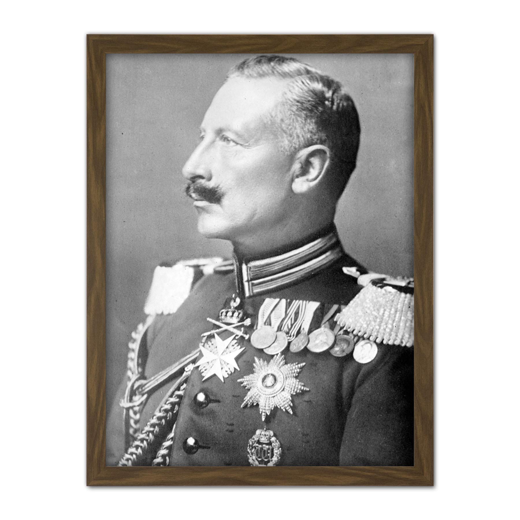 Bain 1914 Portrait Kaiser Wilhelm II Germany Photo Large Framed Art Print Poster Wall Decor 18x24 in