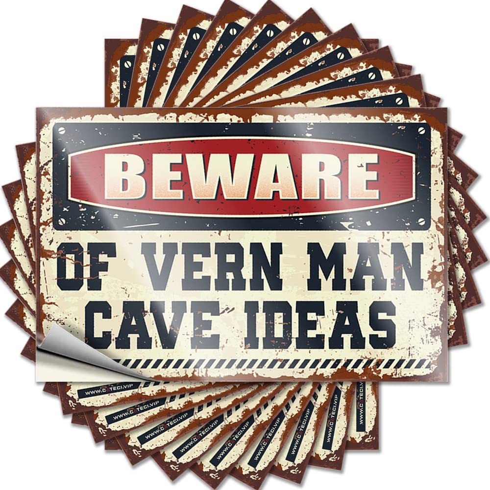 Fzfn Girls Colour Small, Saying Door Beware Of Vern Man Cave Ideas | Earth Farm(6X9cm)
