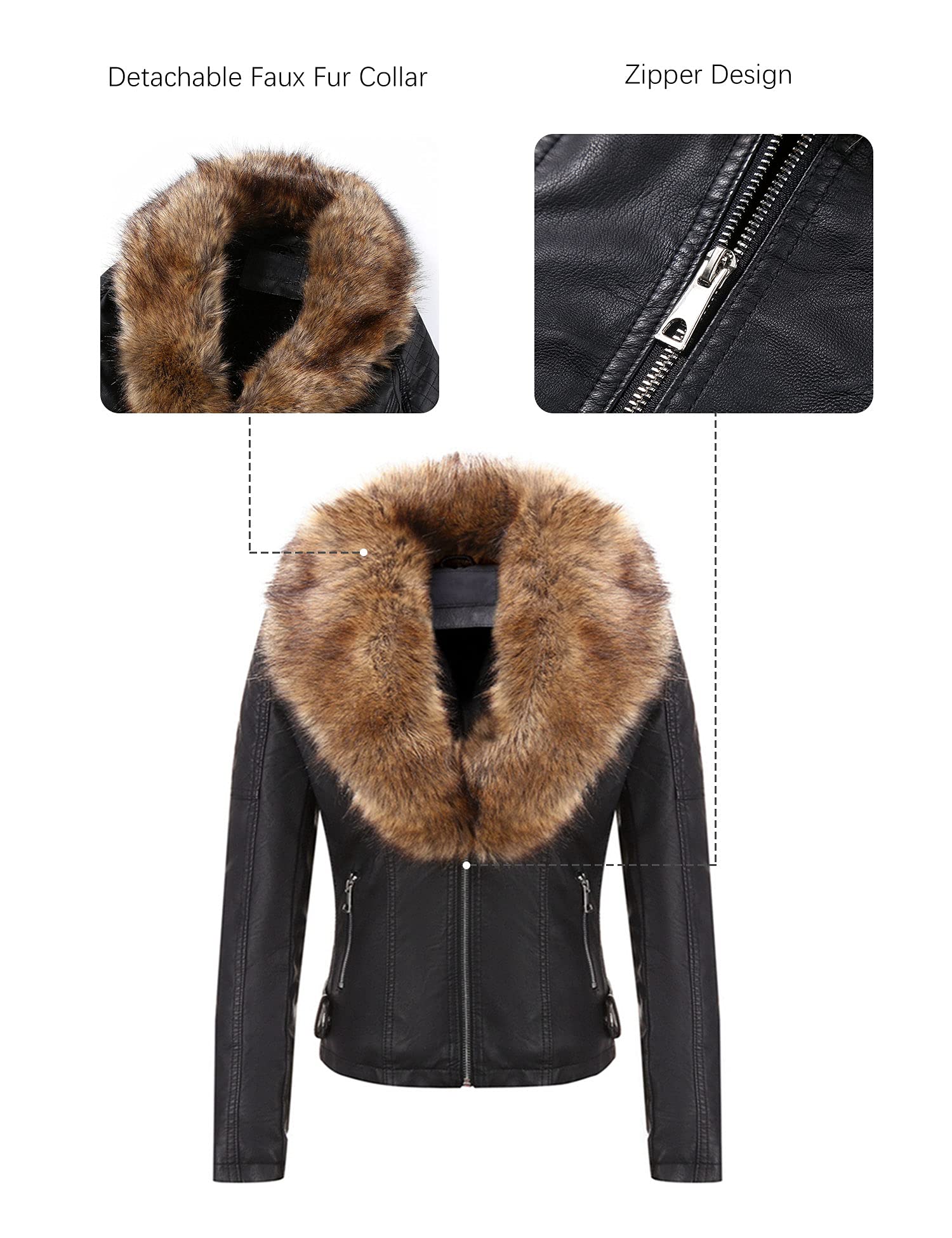 Geschallino Cappotto da Donna in Finta Pelle Scamosciata Giacca con Cappuccio Inverno Caldo Cappotto Foderato in Pile Cappotto