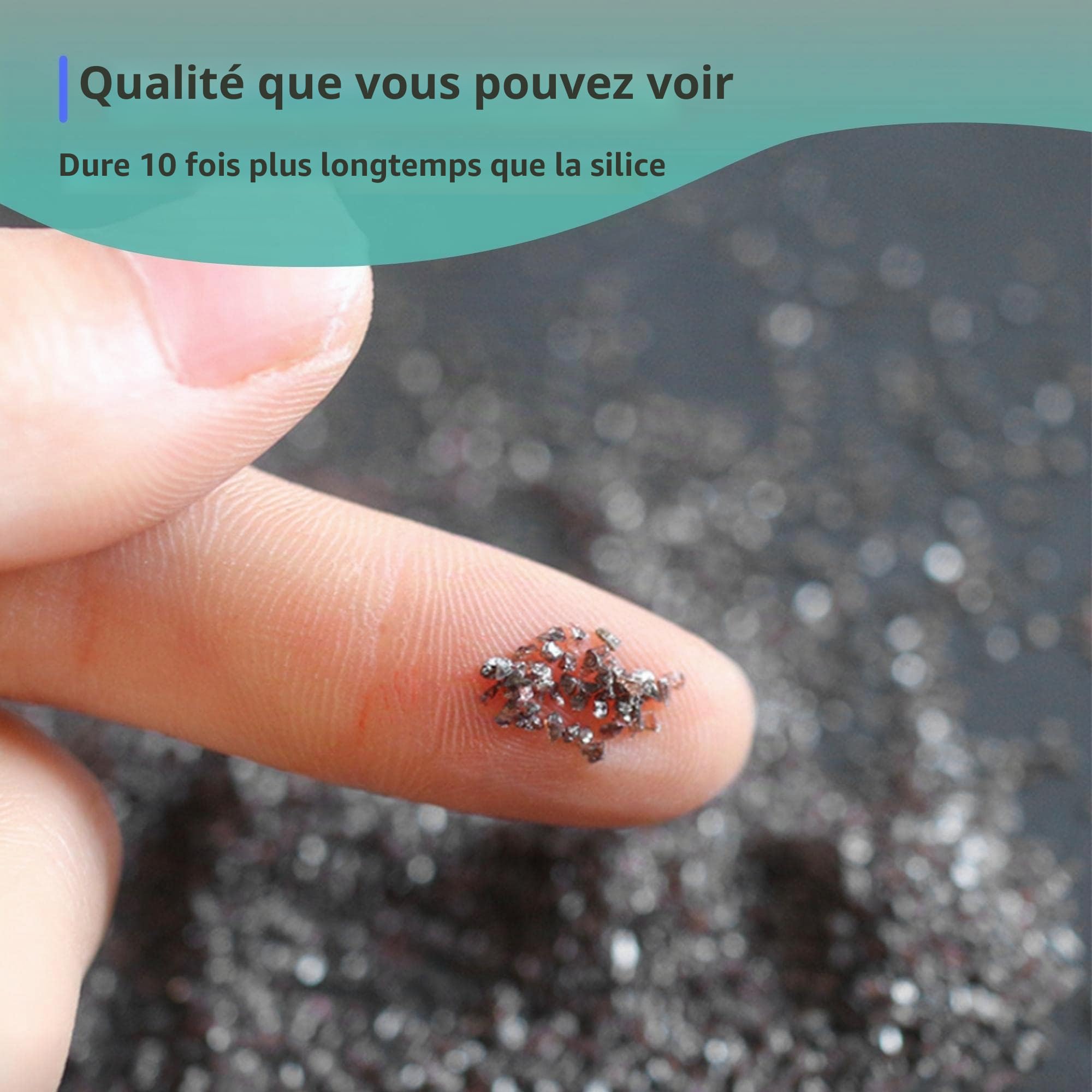 Média de sablage en oxyde d'aluminium grain #80 (3,6 kg/3,6 kg) – Média de sablage durable de qualité supérieure, sable de sablage à haute force abrasive pour métal, sablage, armoire de sablage,