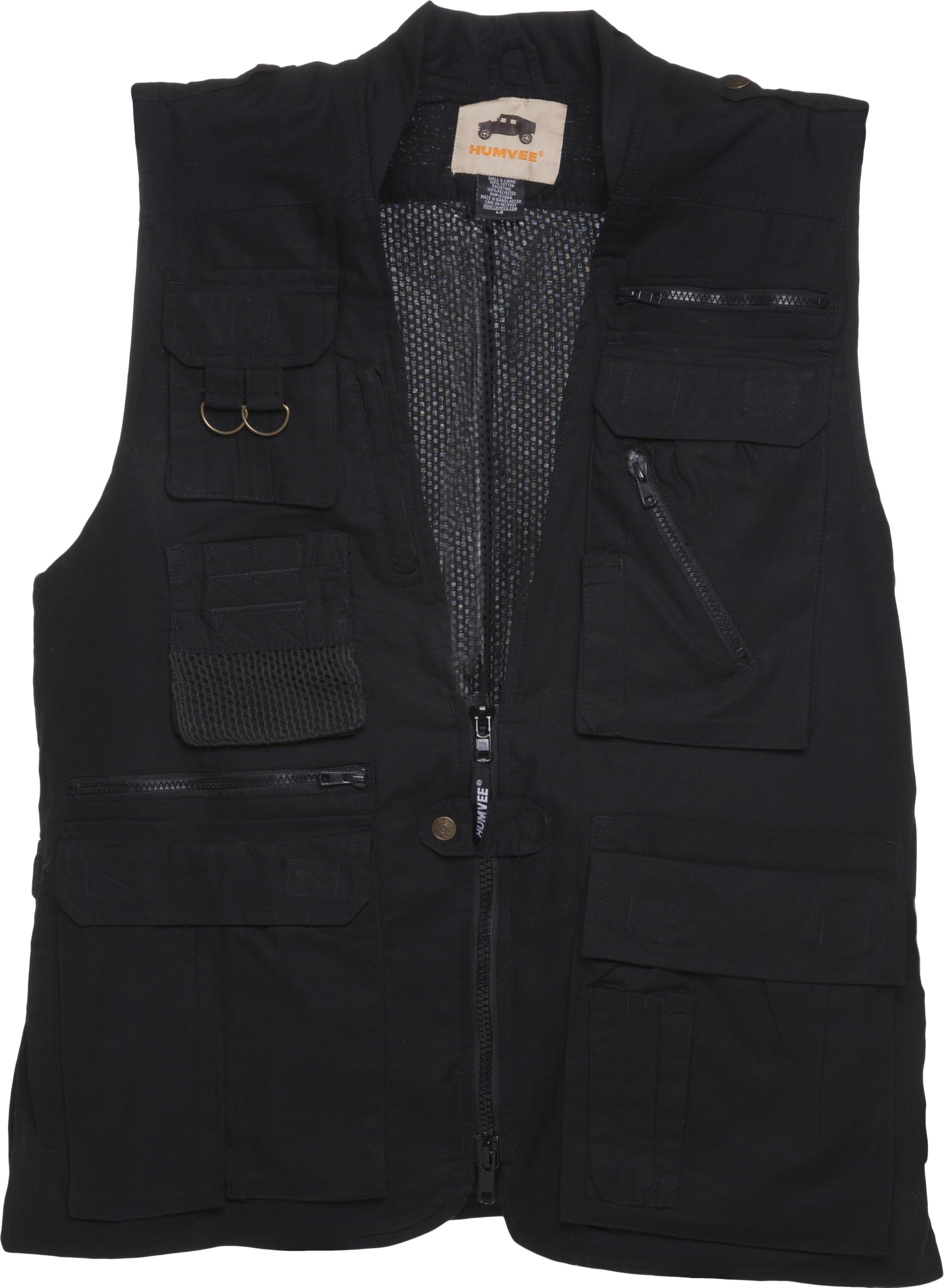 Humvee Utility Vest with 21 Pockets -Travel, Safari, Hunting, Camping, 100% Cotton, Tactical Jacket for Men &amp; Women