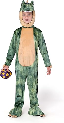 Miniatura 4 de Spooktacular Creations Disfraz de T-Rex verde para niños, disfraz de dinosaurio realista unisex para Halloween