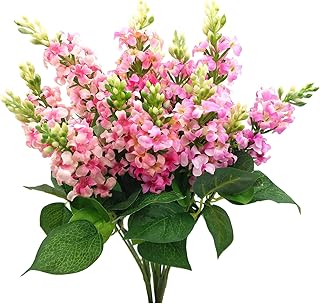 Artificial Pink Silk Faux Snapdragon Flower Bouquets
