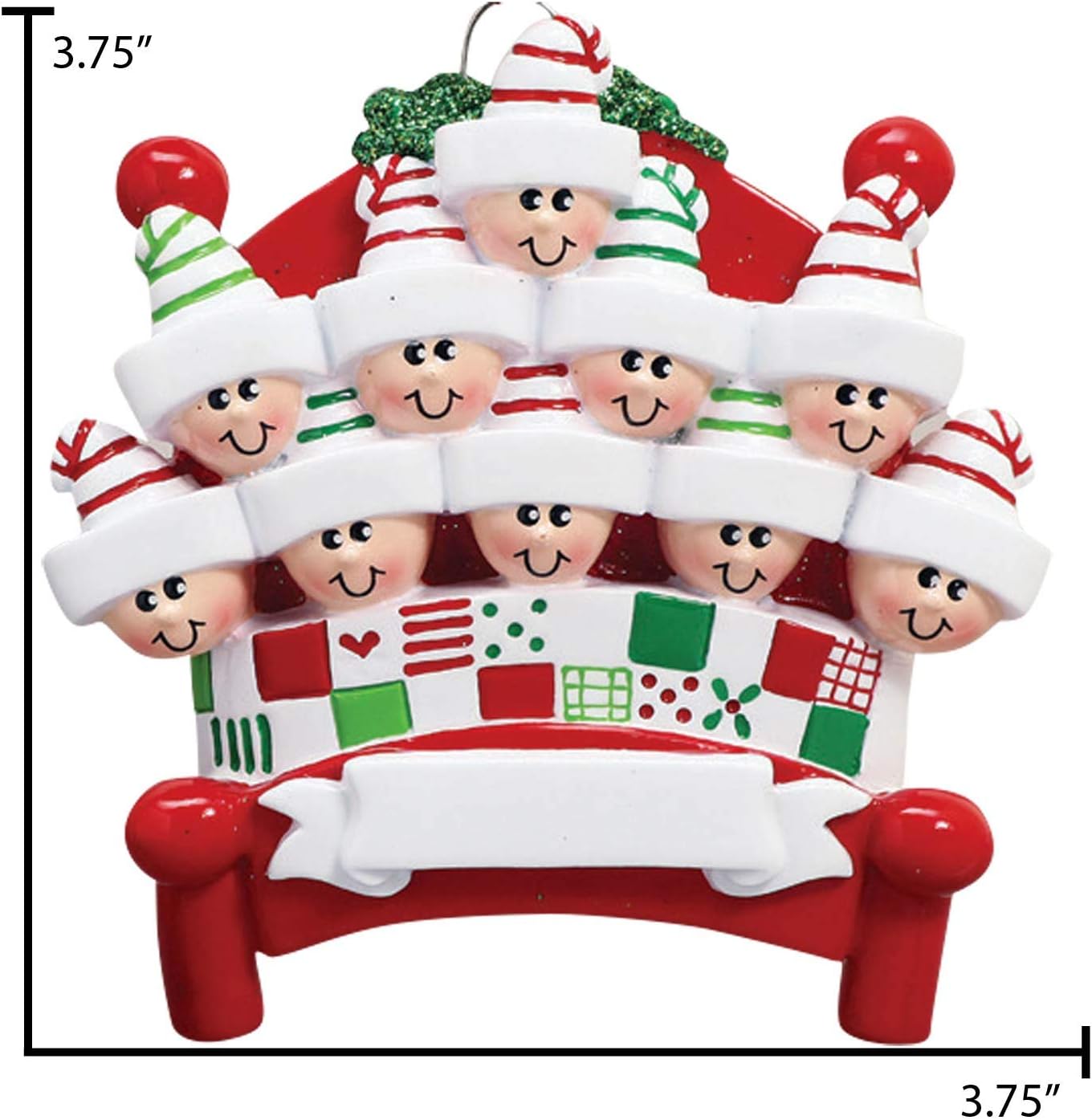 2022 Its Christmas Eve Online Free Personalized Family Ornament 2022 - Family Of 10 Christmas Ornaments 2022 -  Family Sleepyheads Ornament 2022 Family Of 10 Bed Ornaments For Christmas  Tree 2022 - Free Customization : Home & Kitchen