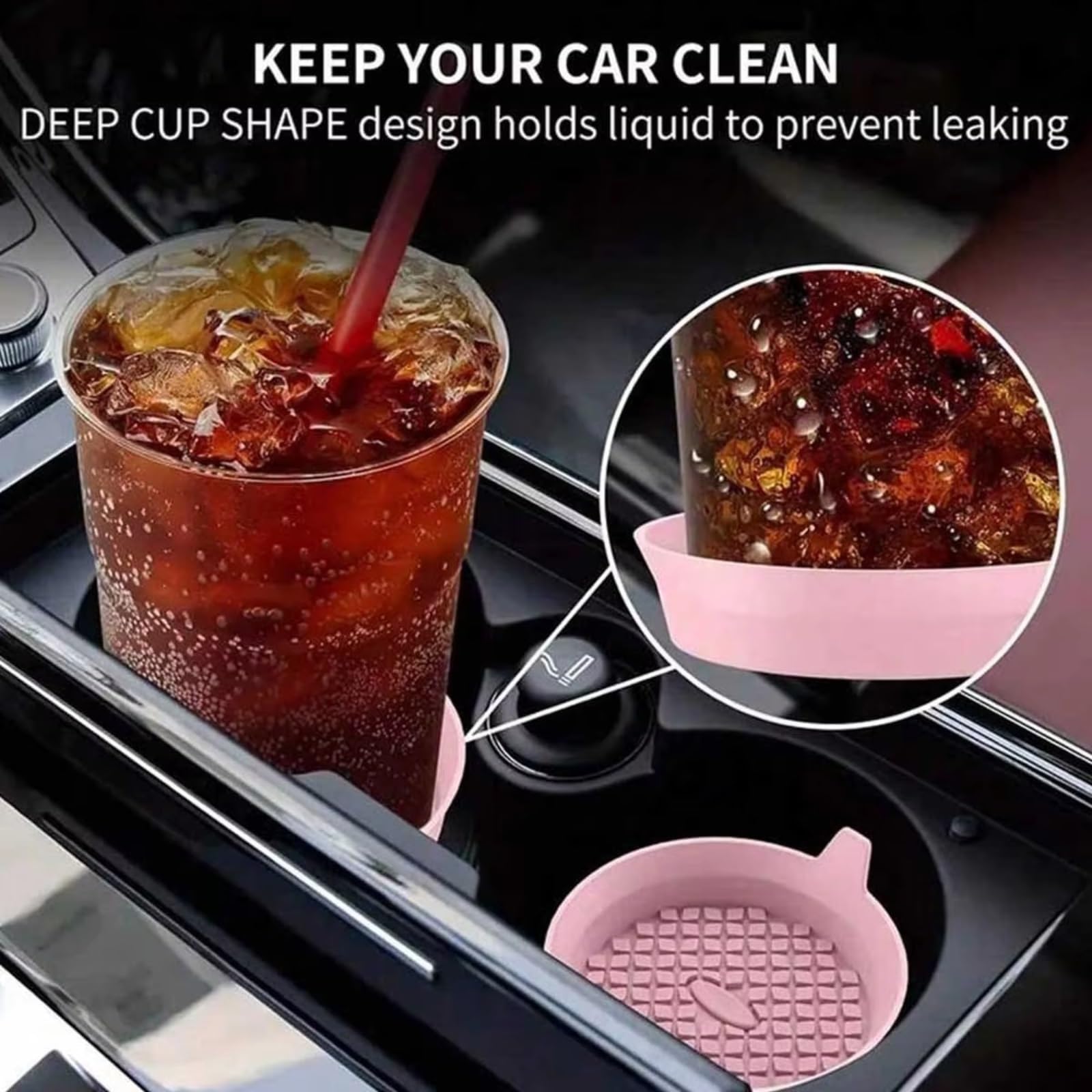Portavasos Bebidas para Coche Portavasos Automóvil Enchufable Posavasos