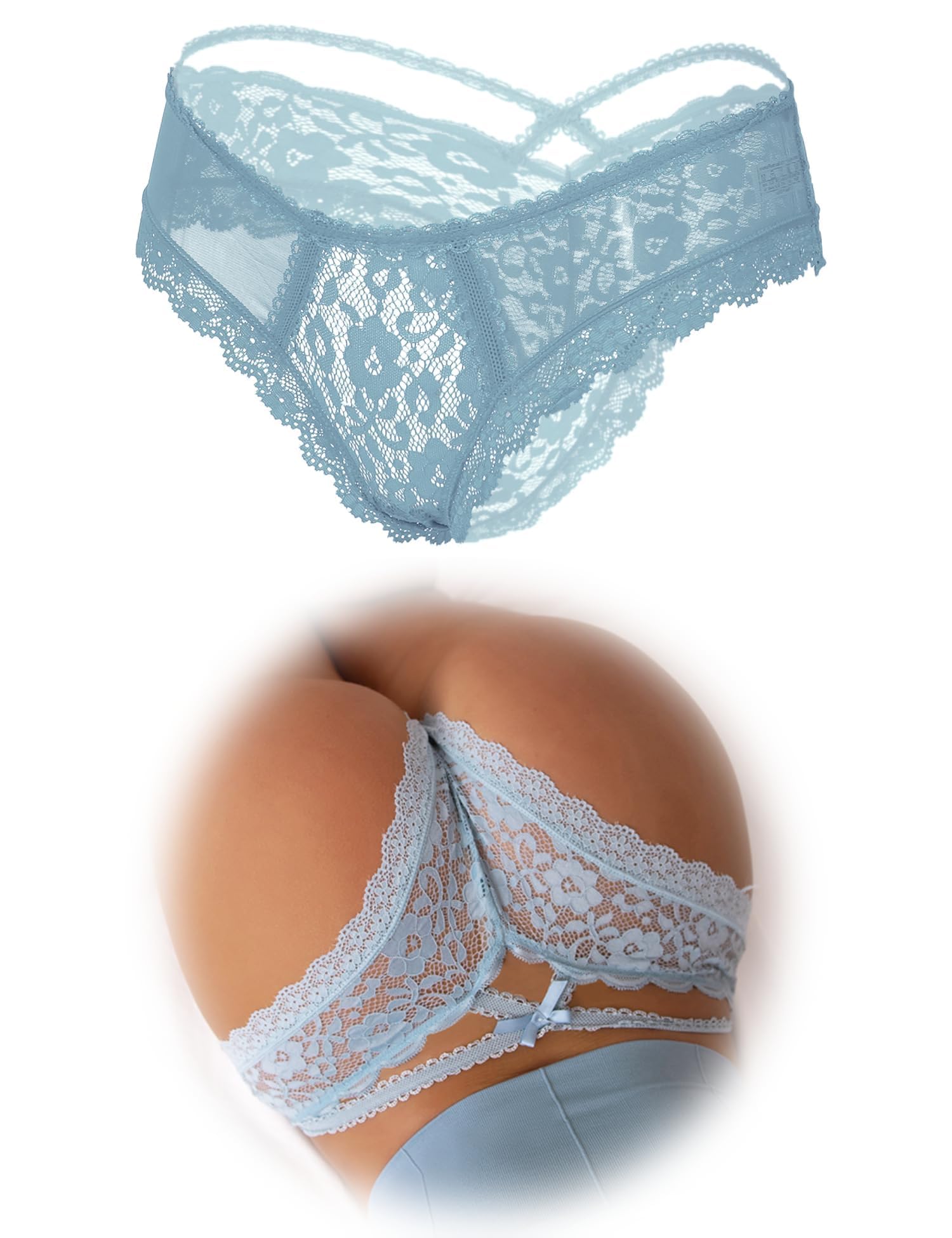 Ohyeahlady Spitze String Tanga Damen Sexy Thongs For Women G-String Unterhosen Unterwäsche Frau Lingerie Mini Strings Dessous Große Größen(Mehrfarbig,S-M