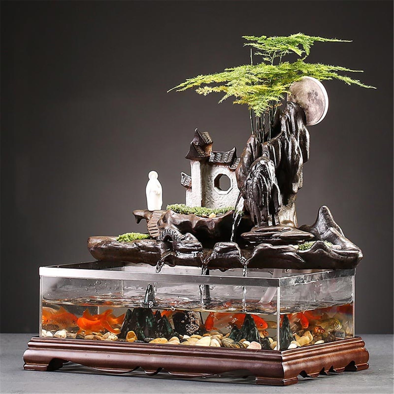 Fuentes de Mesa Fuente de Escritorio Tanque Peces Agua circulante
