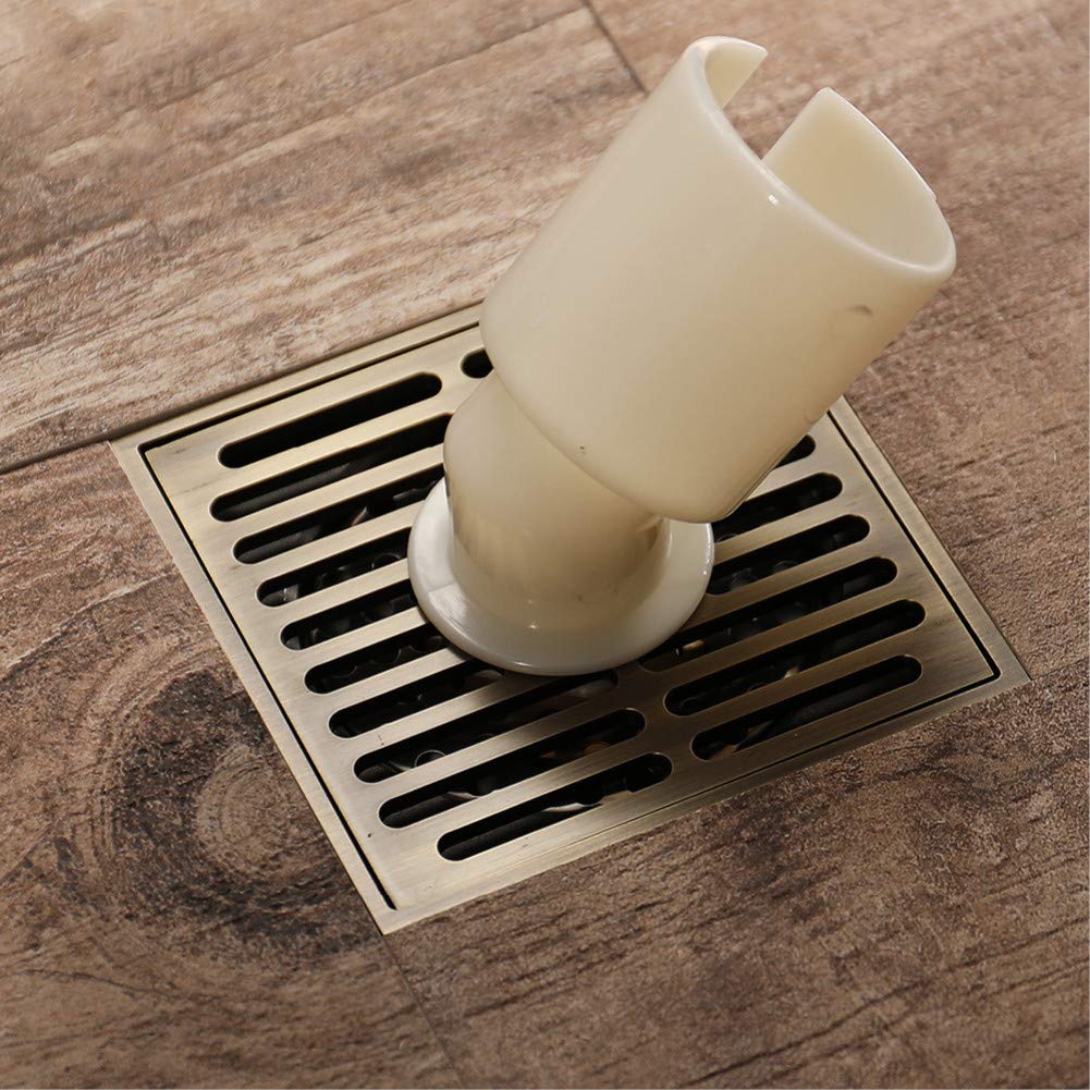 Drain de sol de douche de balcon en bronze antique haut débit