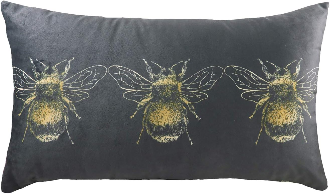 Evans Lichfield Gold Bee Cushion Cover, 30 x 50 cm