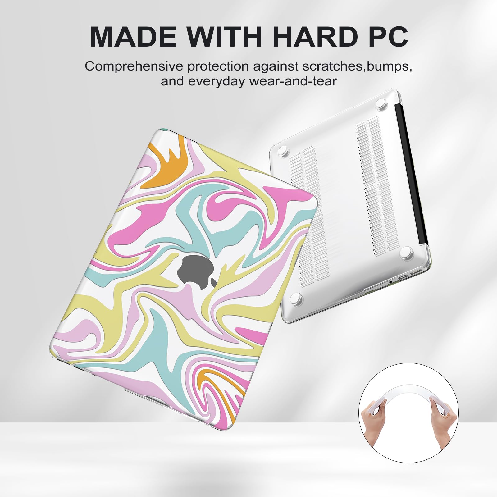 ICasso Air 13 Inch Case  Release 2010-2017 Older Version Hard Shell Plastic Protective Case Keyboard Cover Only Compatible With Macbook Air 13 Inch Model A1369 A1466 Nordic Marble - View #10