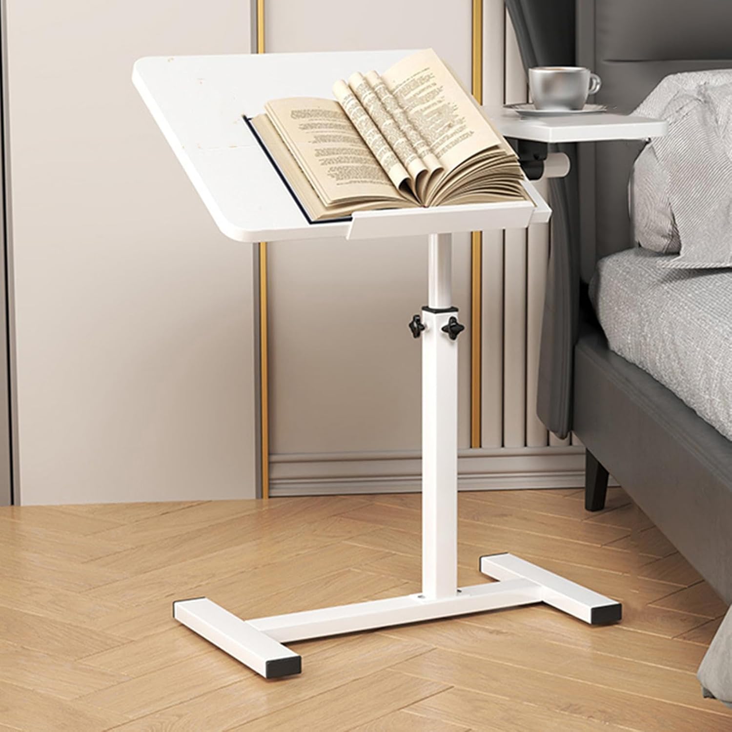 LJKI] 昇降式テーブル サイドテーブル 60*40*50cm ブラウン サイド