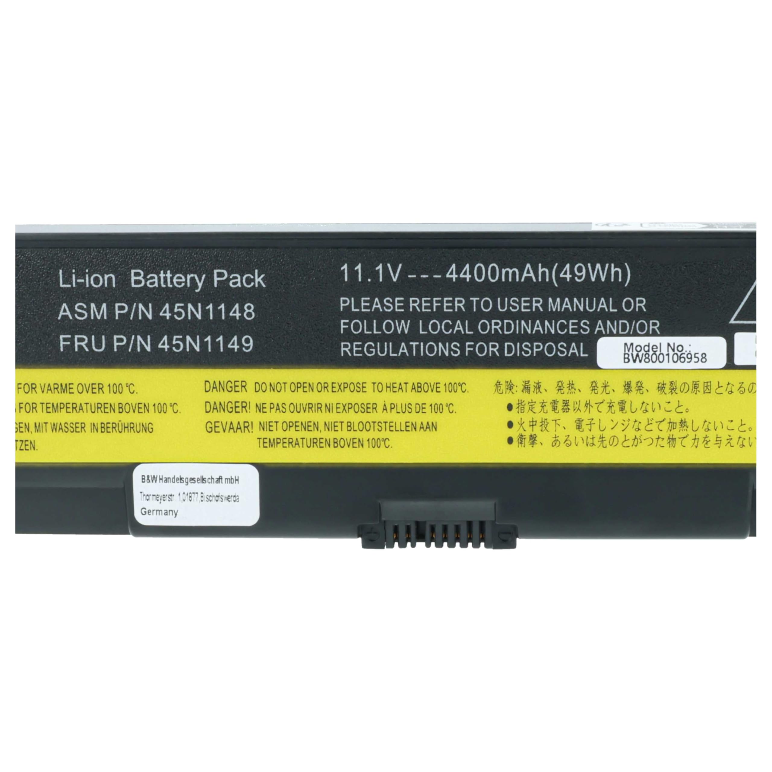 vhbw Batería Compatible con Lenovo ThinkPad L540 20AU002Q