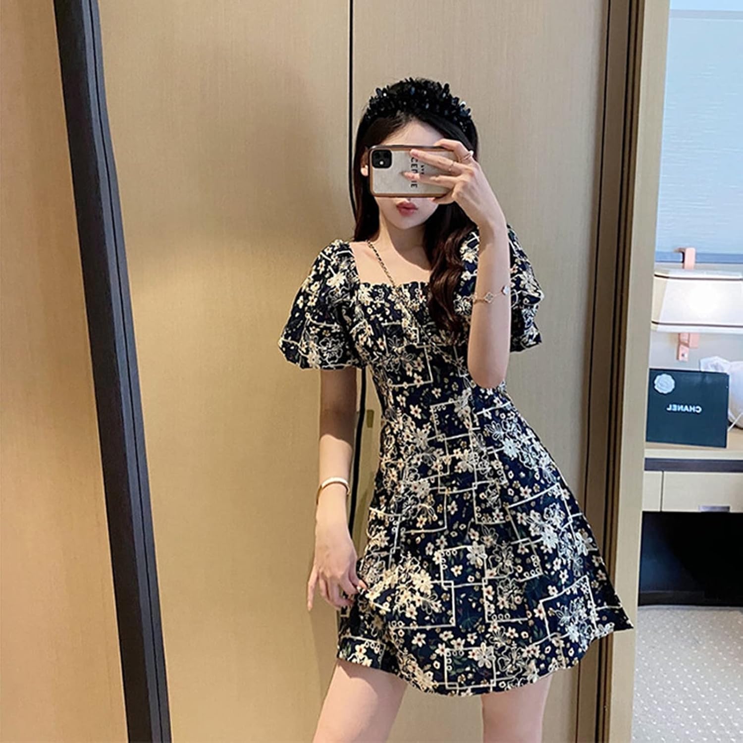EIASER 女性のためのロリータ因果ドレススカート (Color : As show, Size : M)