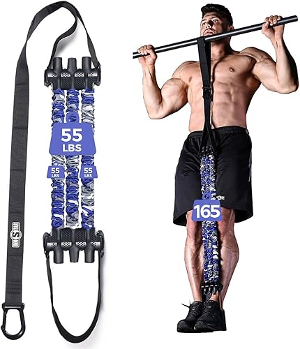 Vista 9 de Innstar Juego de bandas ajustables de alta resistencia, bandas de asistencia para entrenamiento de fuerza mejorado, patente