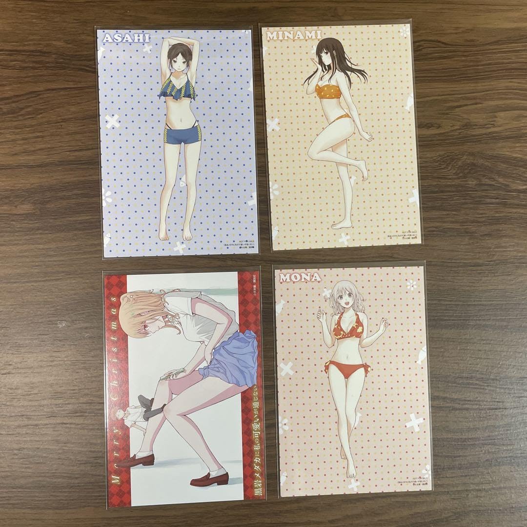 黒岩メダカに私の可愛いが通じない 水着 ポストカード イラストカード5種 特典 店舗別特典 - Blu-ray｜TVアニメ「黒岩メダカに私の可愛いが通じ
