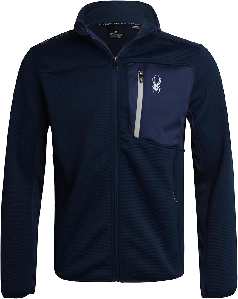 Spyder Men's Jacket - Full Zip Up Soft Encore Fleece Jackets for