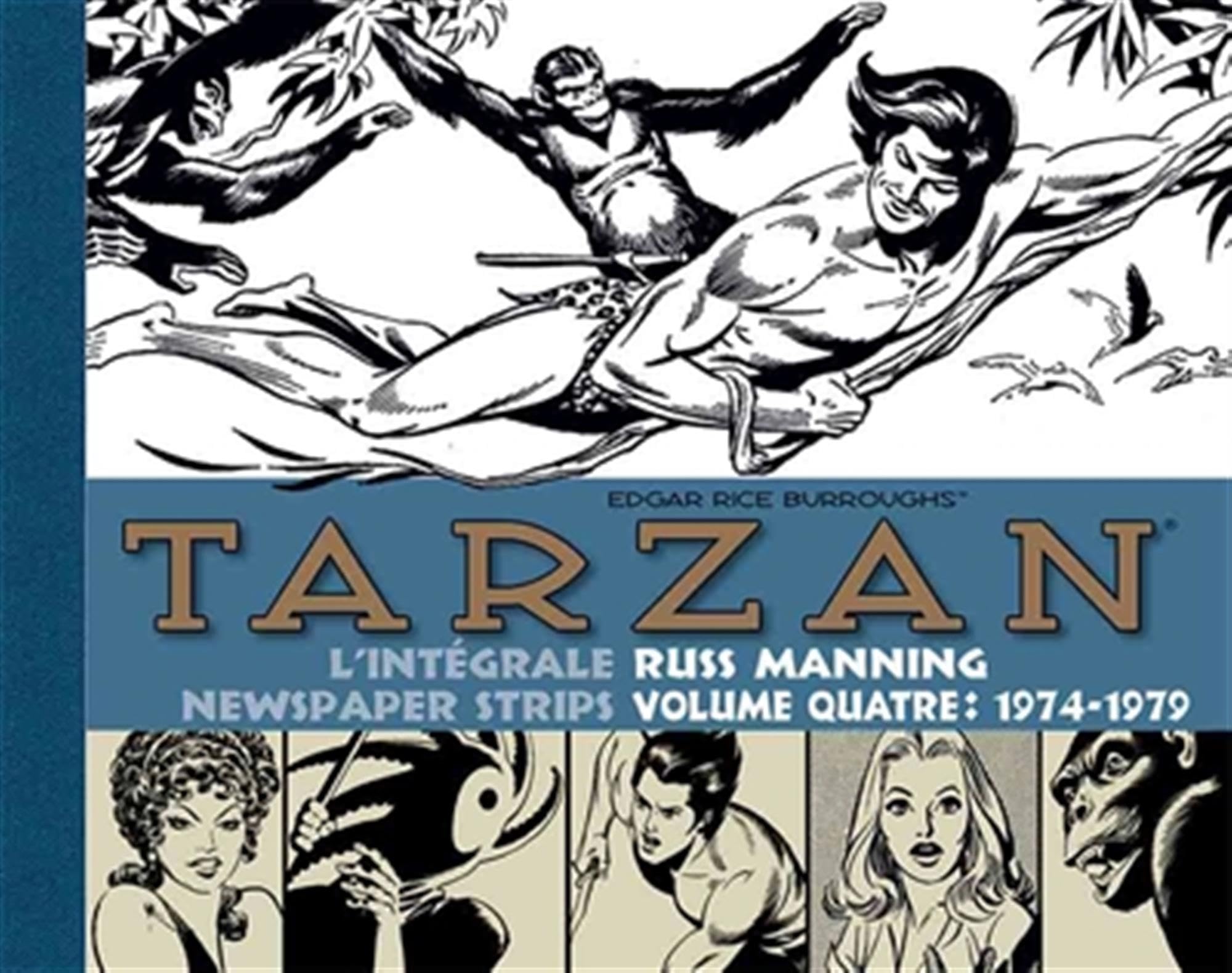 Tarzan : L'intégrale des newspaper strips de Russ Manning 1974_1979: Livré avec un étui de protection (offert) pouvant contenir les 4 volumes de la