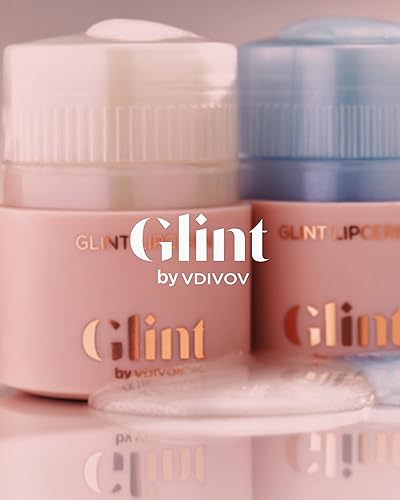 Miniatura 7 de Glint Lipcerin (Star Bouquet, 0.5 fl oz), hidratación duradera, bálsamo de brillo para el cuidado labial 5 en 1 con purpurina, manteca de karité.